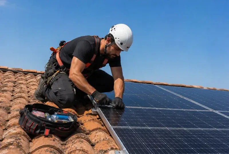 Maintenance et monitoring de panneaux solaires à Nyer